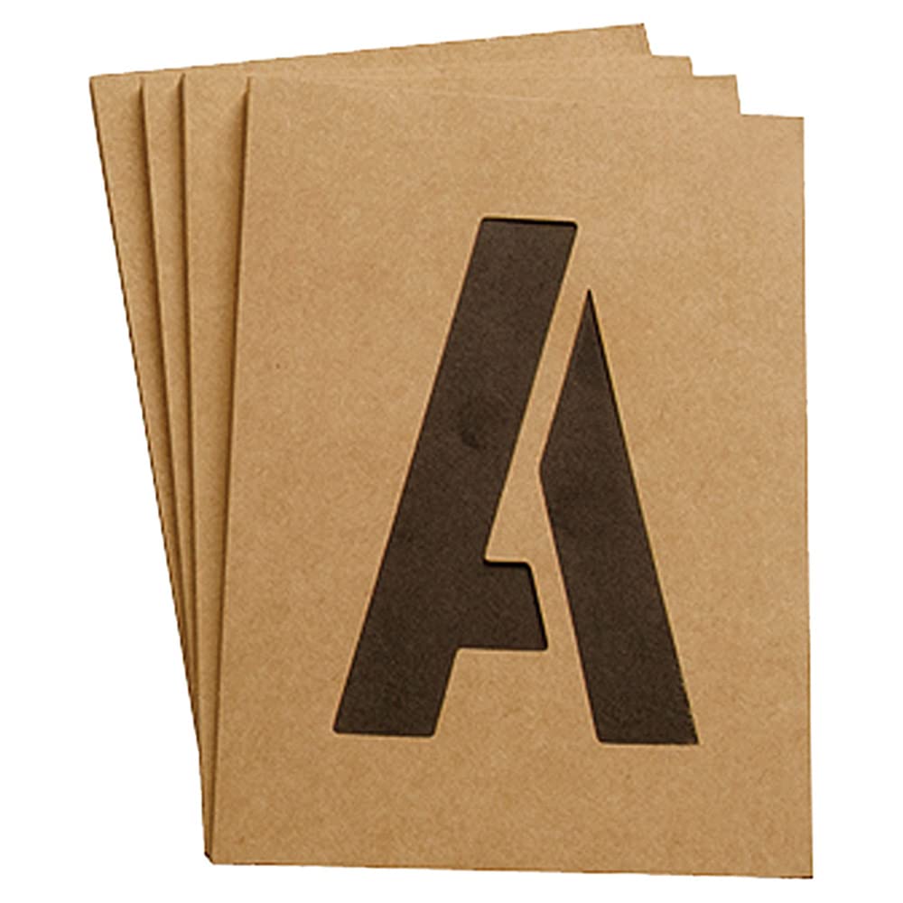 Hy-Ko ST-2 Number & Letter STENCILS, 2 INCH, TAN - Image 2