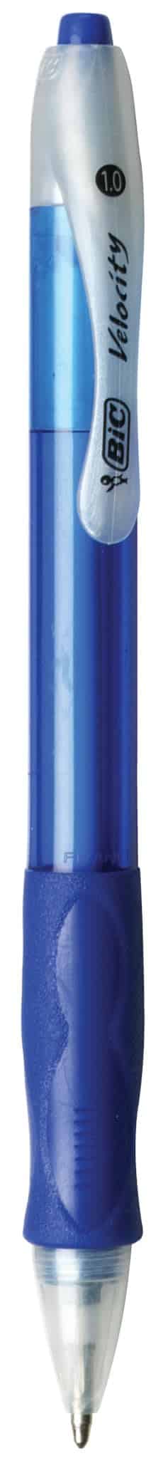 BIC VLG11-BLUE Velocity Retractable Ballpoint Pen, Refillable, Medium Point (1.0 mm), Blue - Image 2