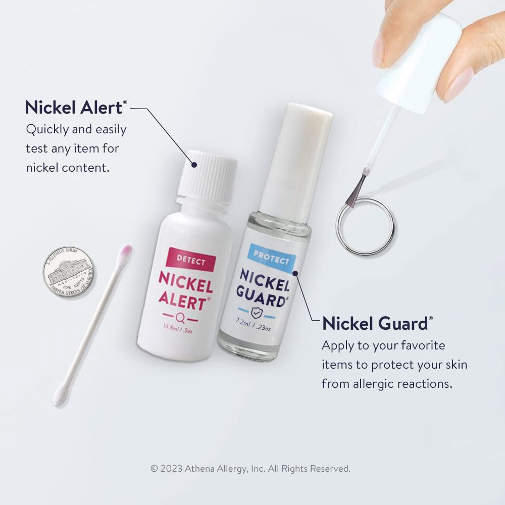 Nickel Solution ? 1 Nickel Alert Testing Solution & 1 Nickel Guard Protective Coating, Per - Image 2
