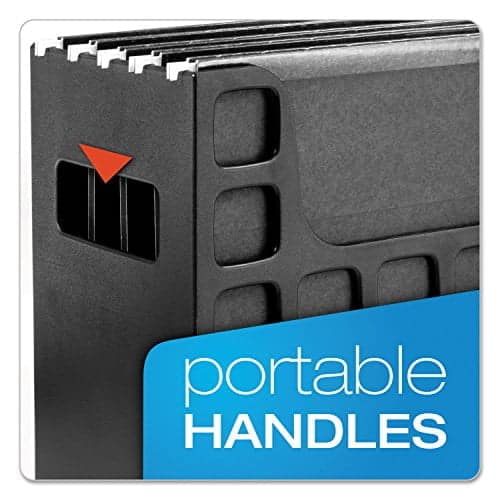 Pendaflex Portable Desktop File, Side Handles, Hanging File Folders, Tabs & Inserts, Lette - Image 4