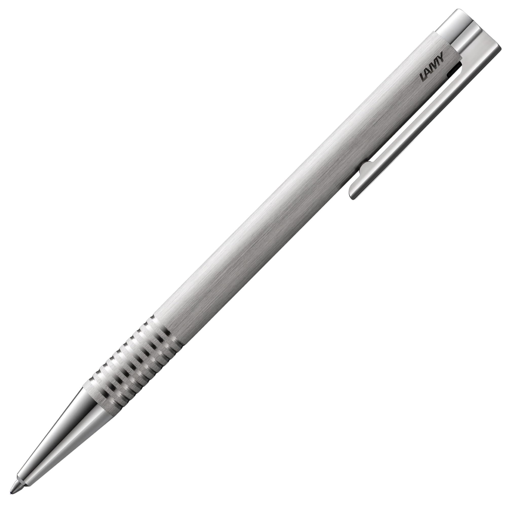 Lamy logo brushed - Ballpoint Pen in an elegant & robust stainless steel case - line width