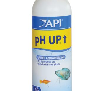 API pH UP Freshwater Aquarium Water pH Raising Solution for fish,4-Ounce Bottle, Brown