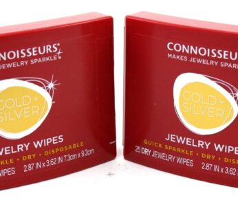 Connoisseurs Jewelry Dry Disposable Wipes 25 Count (2 Pack)
