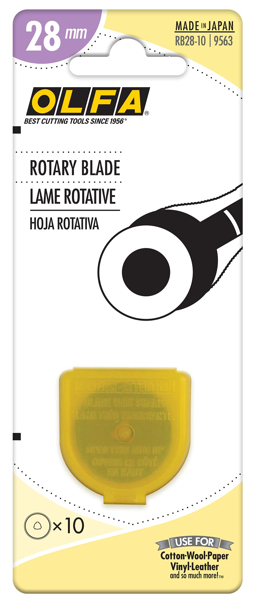 OLFA 28mm Rotary Blade Refill- 10 per Package - Image 3