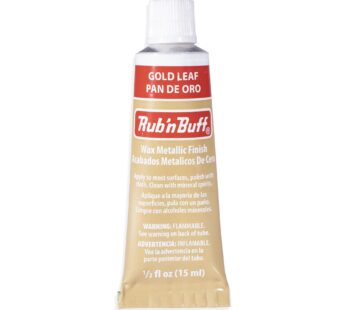 AMACO Rub n Buff Wax Metallic Finish – Rub n Buff Gold Leaf 15ml Tube – Versatile Gilding