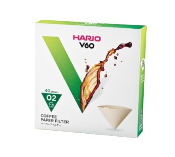 Hario V60 Paper Coffee Filters, Size 02, Natural, 40ct Boxed