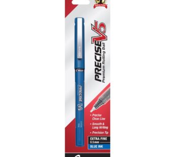 Pilot Precise V5 Premium Rolling Ball Stick Pens, Extra Fine Point (0.5mm), Blue Ink, 1 co