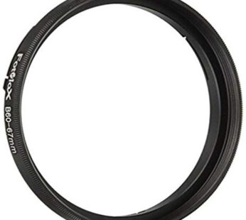 Fotodiox Bayonet 60 B60-67mm Step Up Filter Adapter Ring for Hasselblad, Anodized Black Me