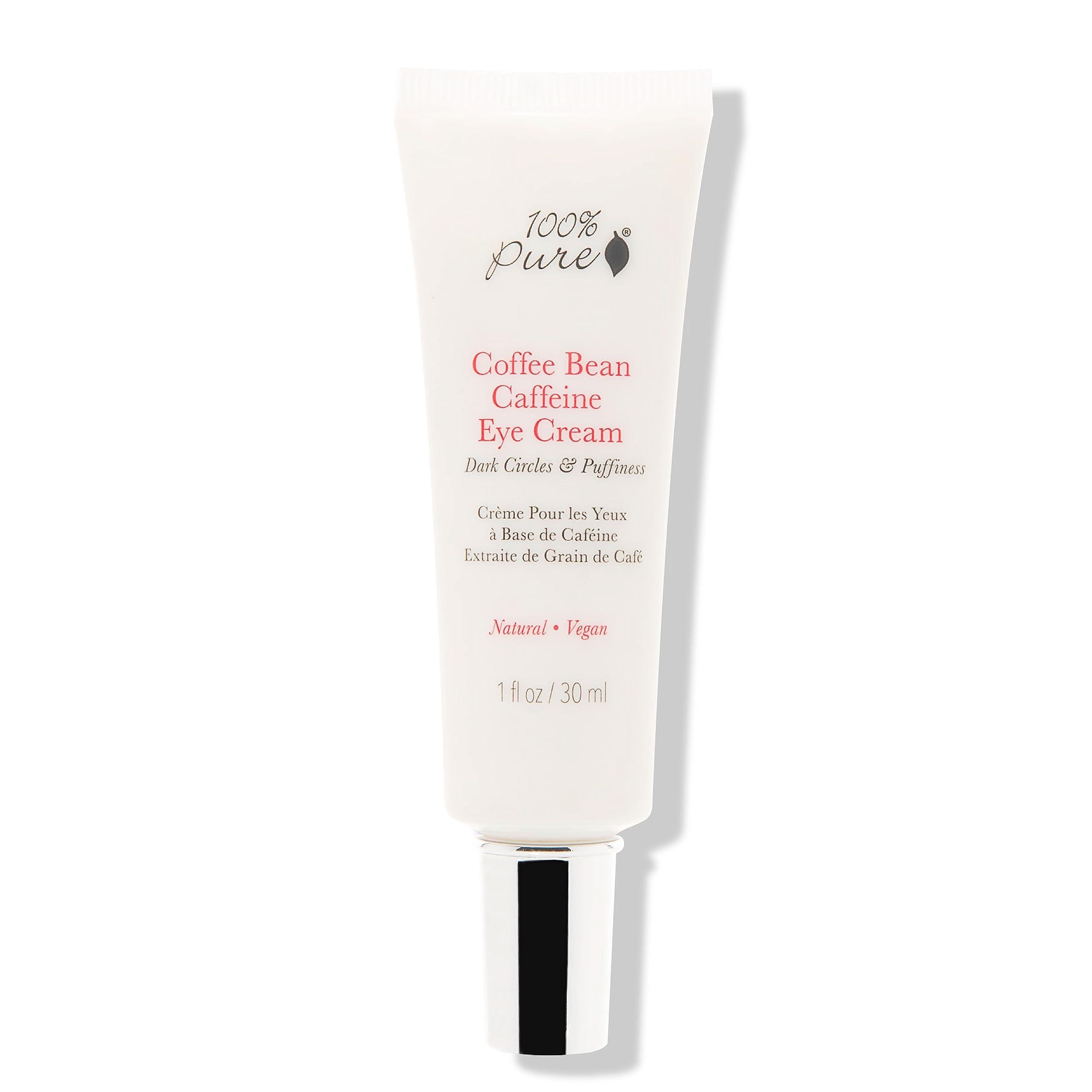 100% PURE Coffee Bean Caffeine Eye Cream Refresh & Hydrate Under Eye Treatment Reduce Puff