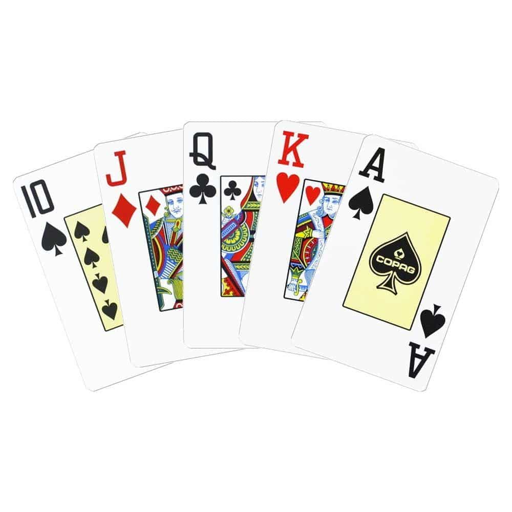 Copag Poker Size Jumbo Index Texas Hold'em Playing Cards Single Deck (Black) - Image 2