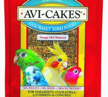 LAFEBER’S Classic Avi-Cakes Pet Bird Food, Made with Non-GMO and Human-Grade Ingredients,