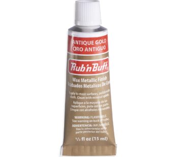 AMACO Rub n Buff Wax Metallic Finish – Rub n Buff Antique Gold 15ml Tube – Versatile Gildi