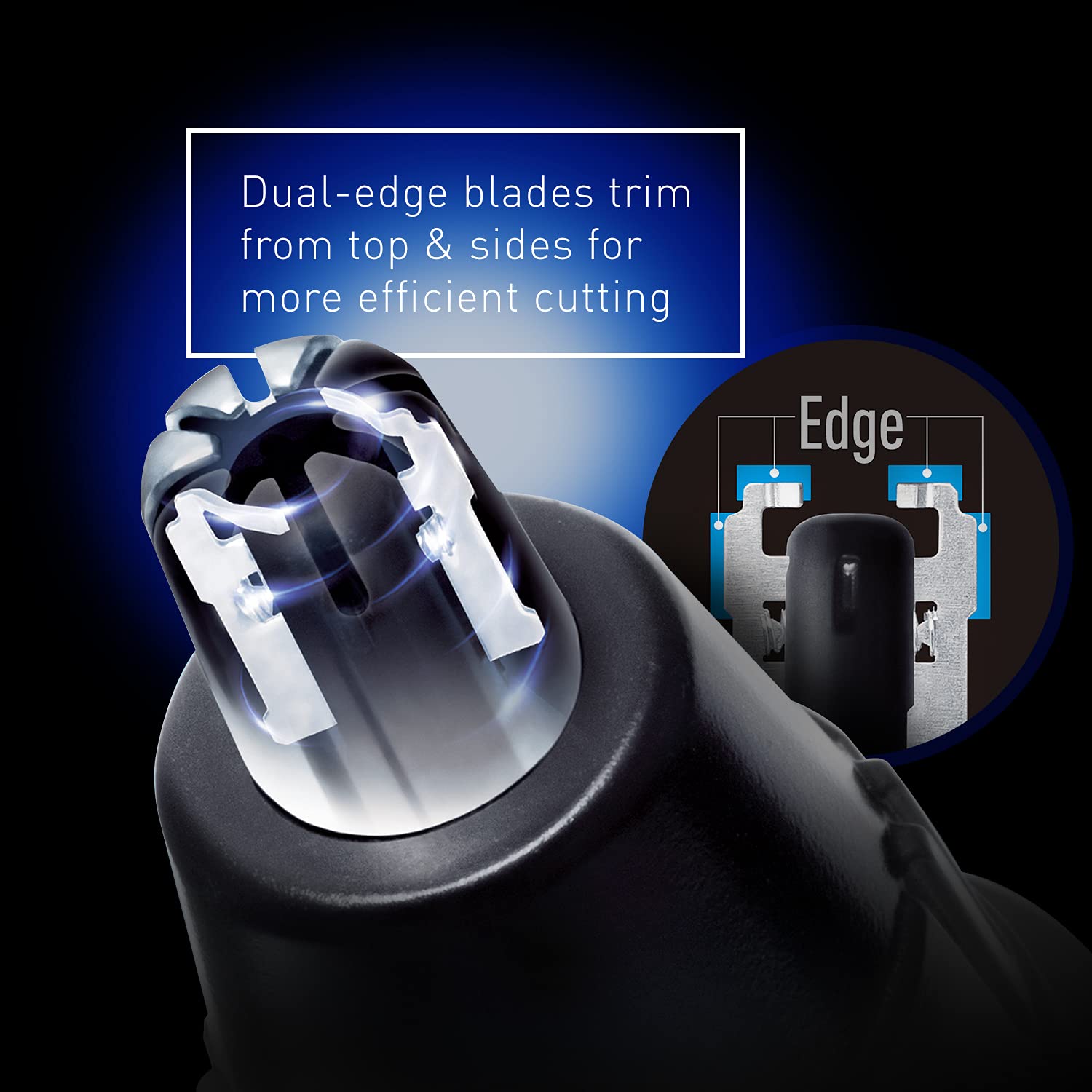 Panasonic ER430K Nose, Ear and Facial Hair Trimmer Wet/Dry with Vacuum Cleaning System - Image 3