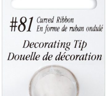 Wilton Decorating Piping Tip, No 81 – Curved Ribbon