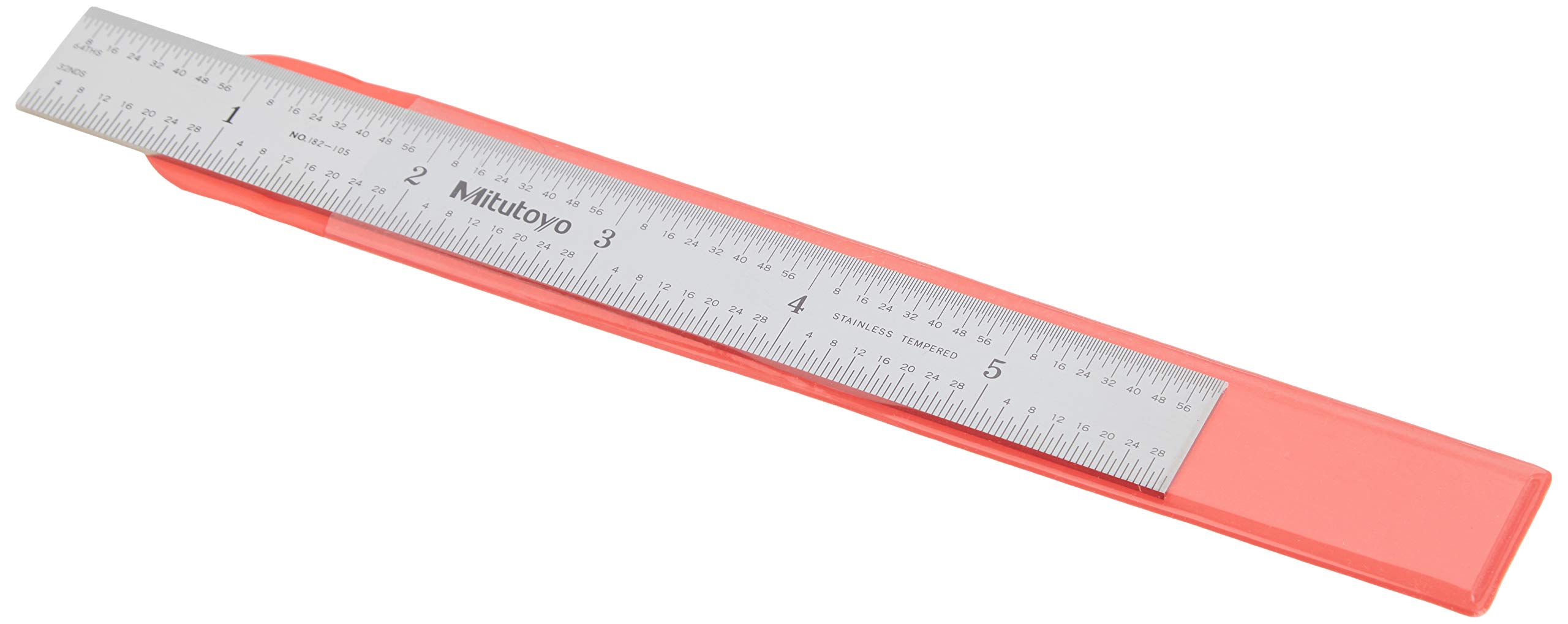 Mitutoyo 182-105, Steel Rule, 6" X 150mm, (1/32, 1/64", 1mm, 1/2mm), 3/64" Thick X 3/4" Wi - Image 4