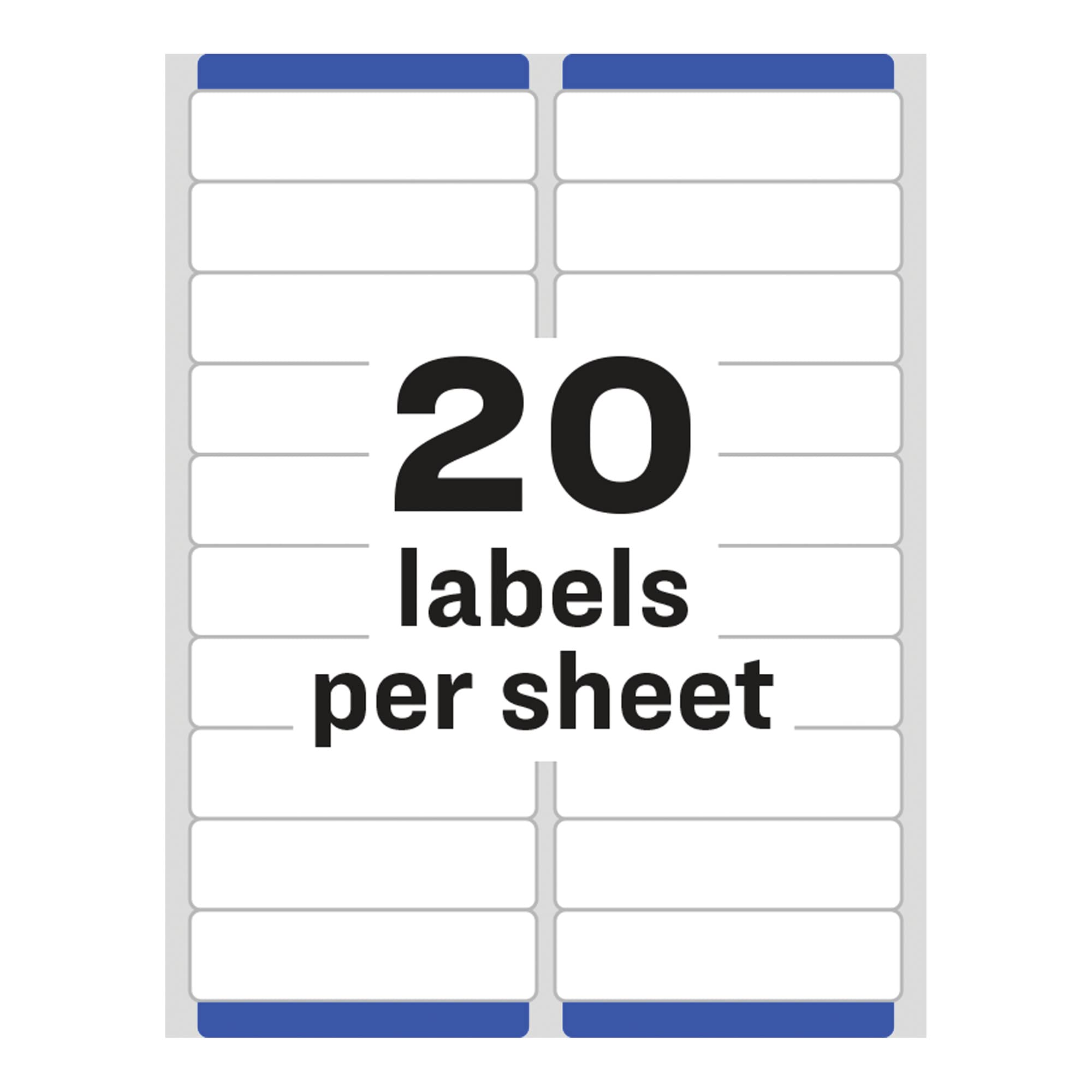 Avery Easy Peel Printable Address Labels with Sure Feed, 1" x 4", White, 500 Blank Mailing - Image 3