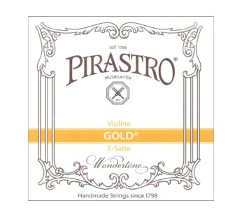 Pirastro Gold Label 4/4 Violin E String – Medium – Steel – Ball End