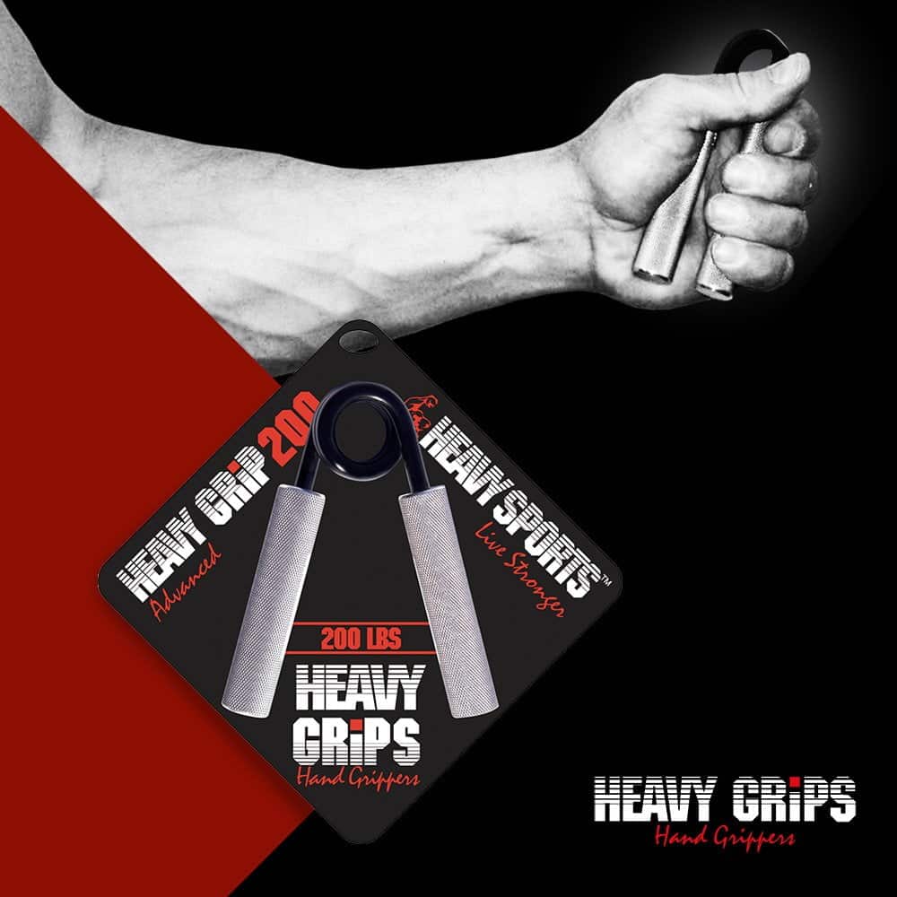 Heavy Grips - 200 lbs Resistance - Advanced - Grip Strengthener - Hand Exerciser - Hand Gr - Image 3