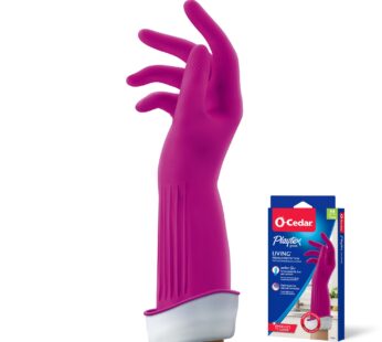 Playtex Living Reuseable Rubber Cleaning Gloves, Premium Protection (Medium, Pack – 1)