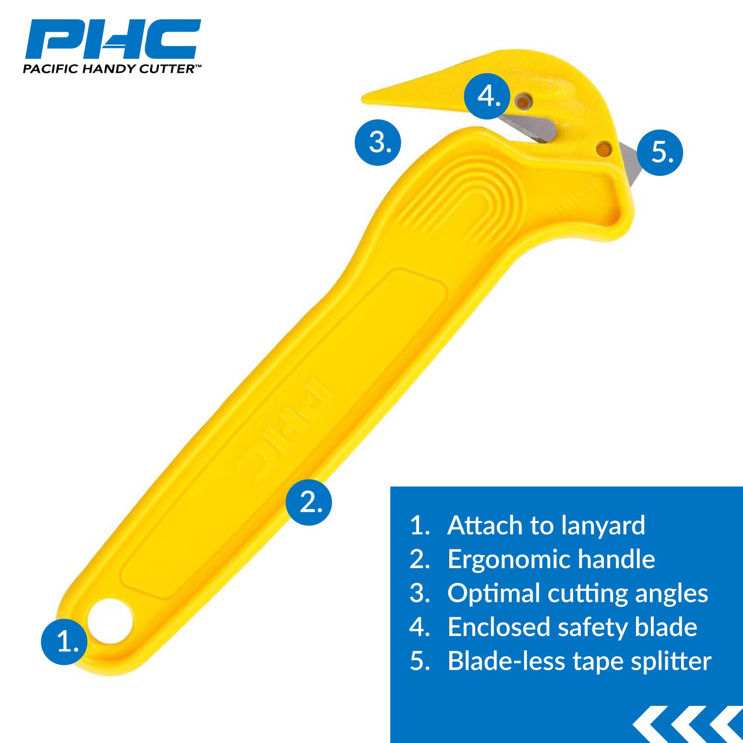 Pacific Handy Cutter DFC364 Disposable Film Cutter, Sharp & Durable Steel Blade, Safe and - Image 2