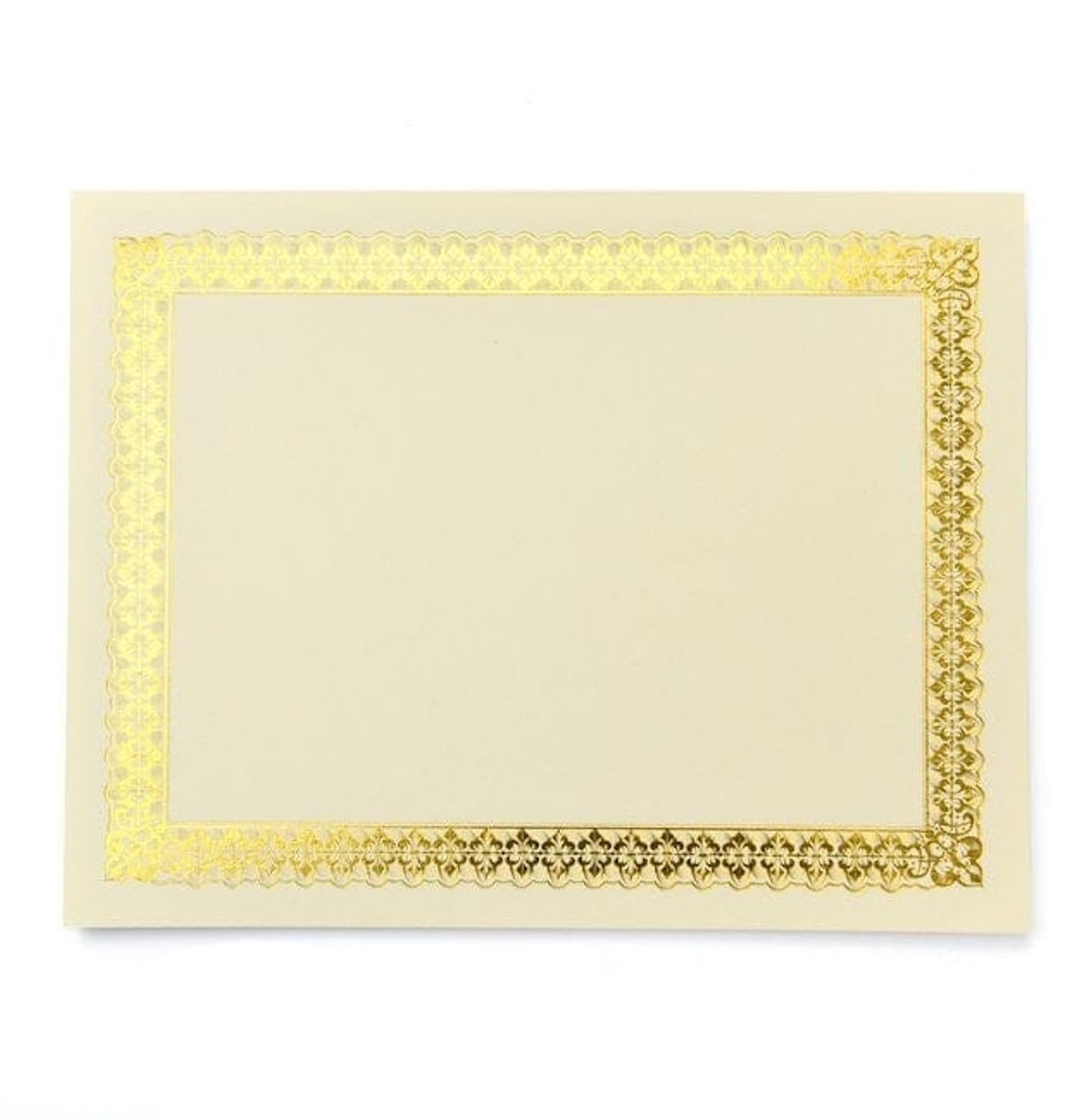Gartner Studios Gold Foil Certificate Paper, Parchment Design, 80lb 8.5? x 11?, 15 Count