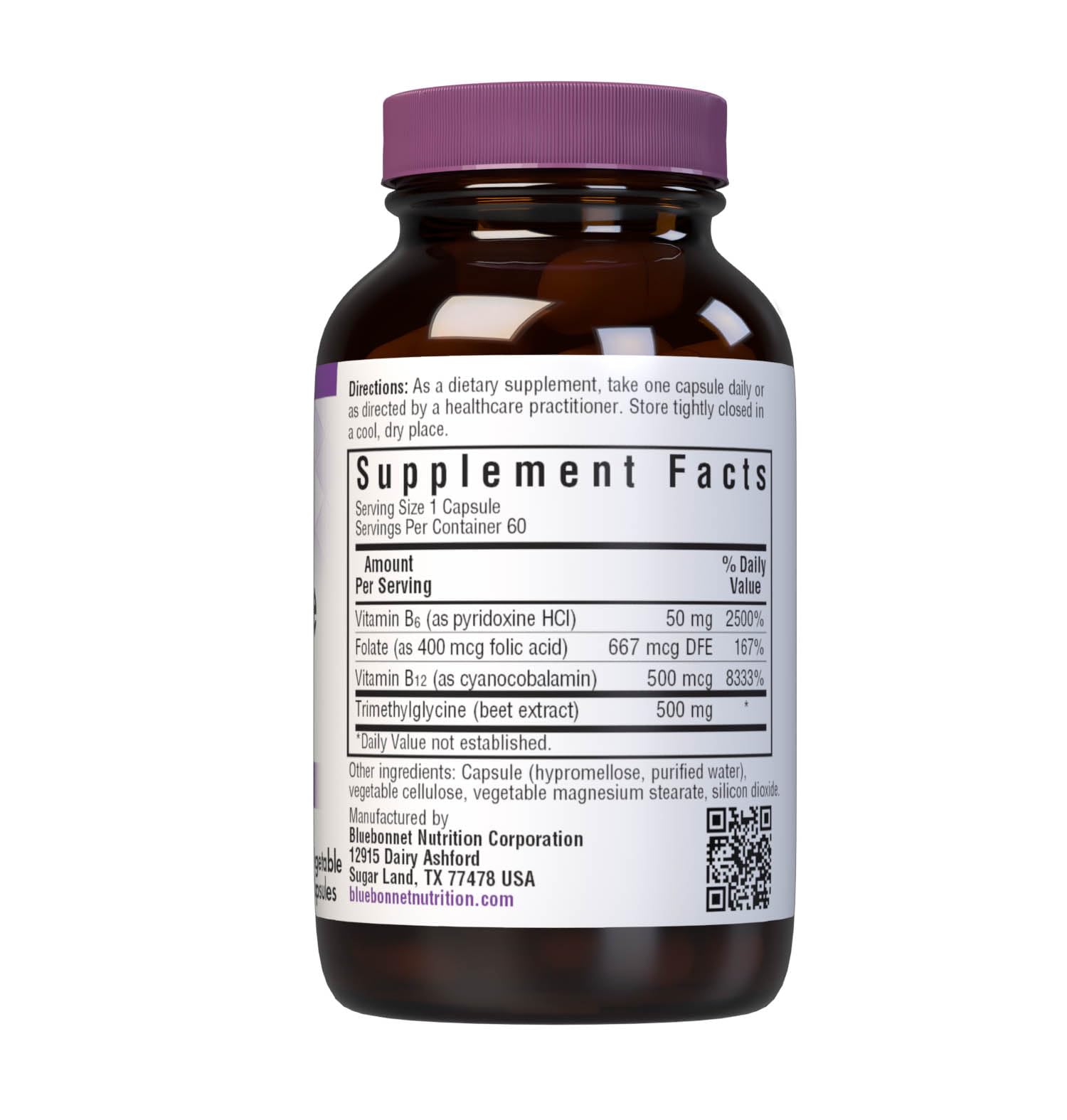 BlueBonnet Homocysteine Formula Supplement, 60 Count - Image 2