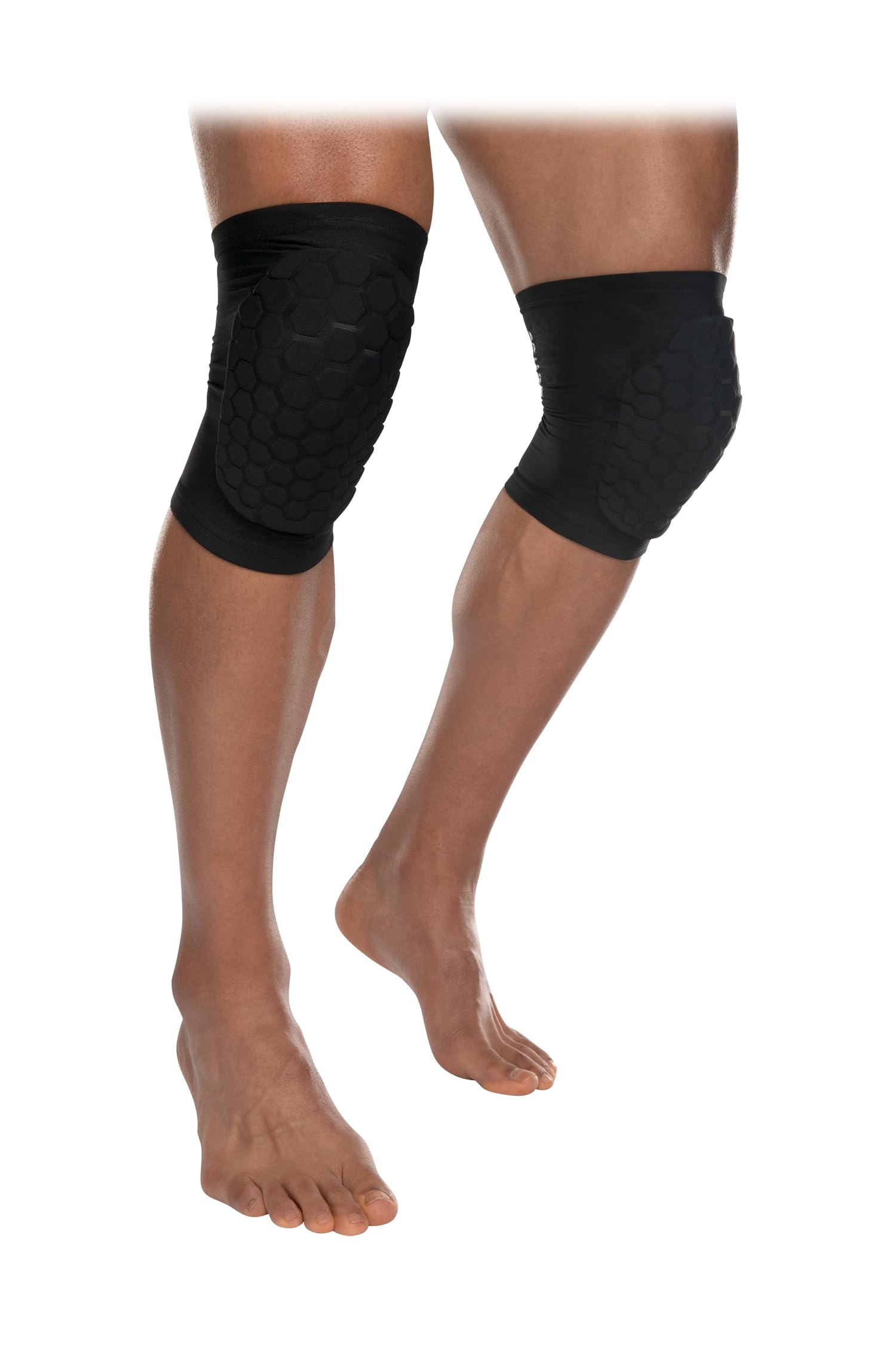 McDavid Hex Pads for Knees, Elbows & Shins, Moisture Wicking with HEX Technology, Black, A - Image 3