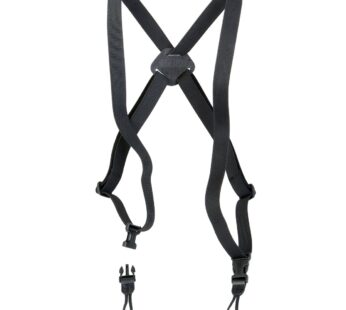 OP/TECH USA Bino/Cam Harness – Self-Adjusting Harness with Quick Disconnects – Elastic,Bla