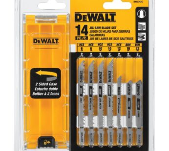 DEWALT Jigsaw Blades Set with Case, T-Shank, 14-Piece (DW3742C)