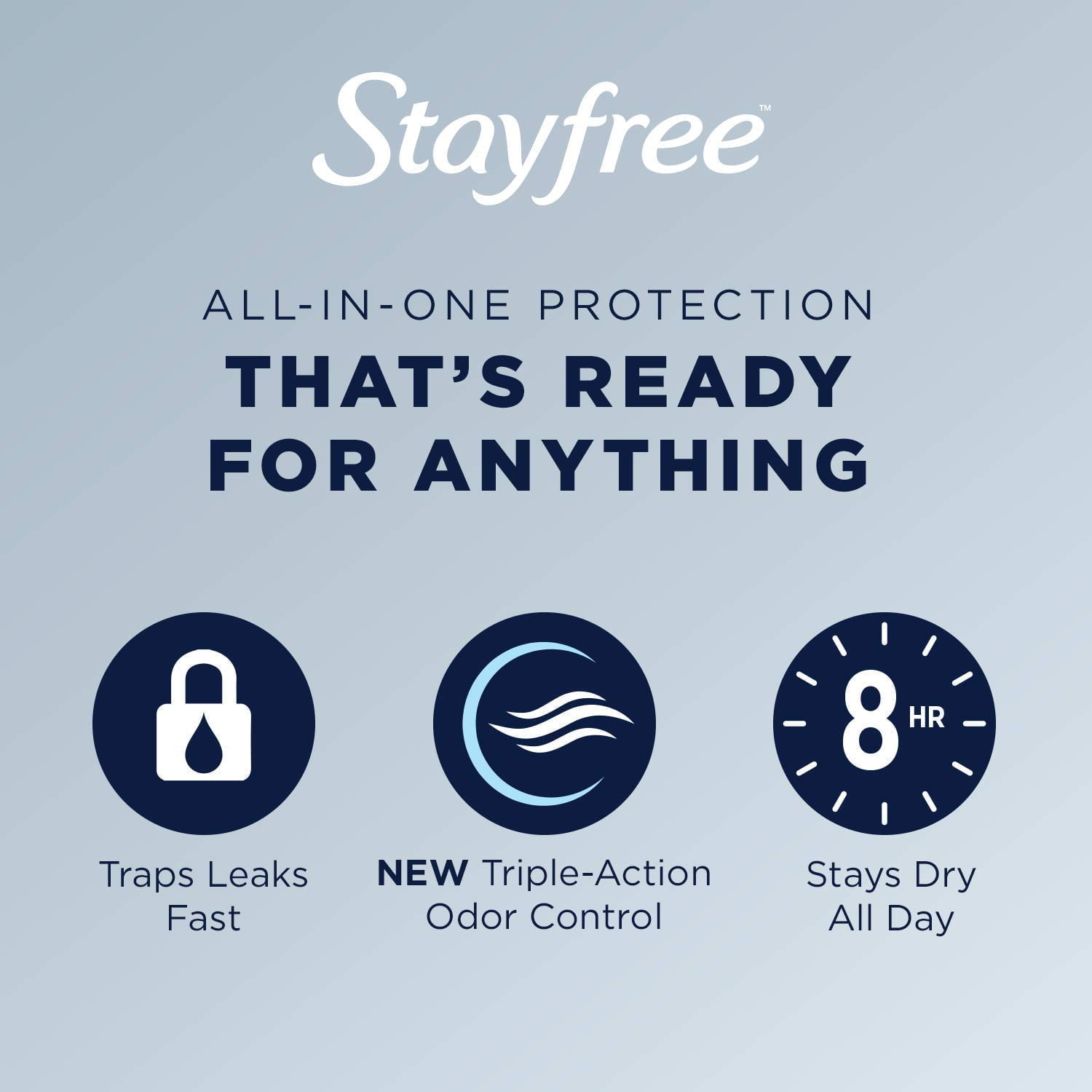 Stayfree Reg Maxi Pad c Size, 24 Count (Pack of 1), Regular - Image 6