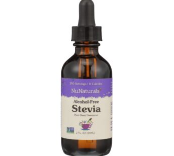 NuNaturals Liquid Stevia, Sugar-Free Sweetener, Plant-Based Sugar Substitute, Zero Calorie