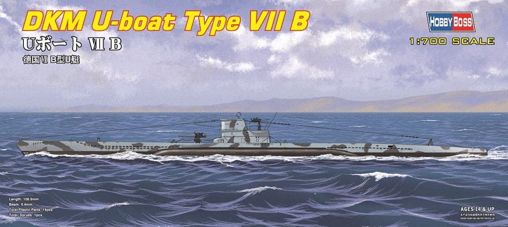 Hobby Boss DKM U-Boat Type VIIB Boat Model Building Kit