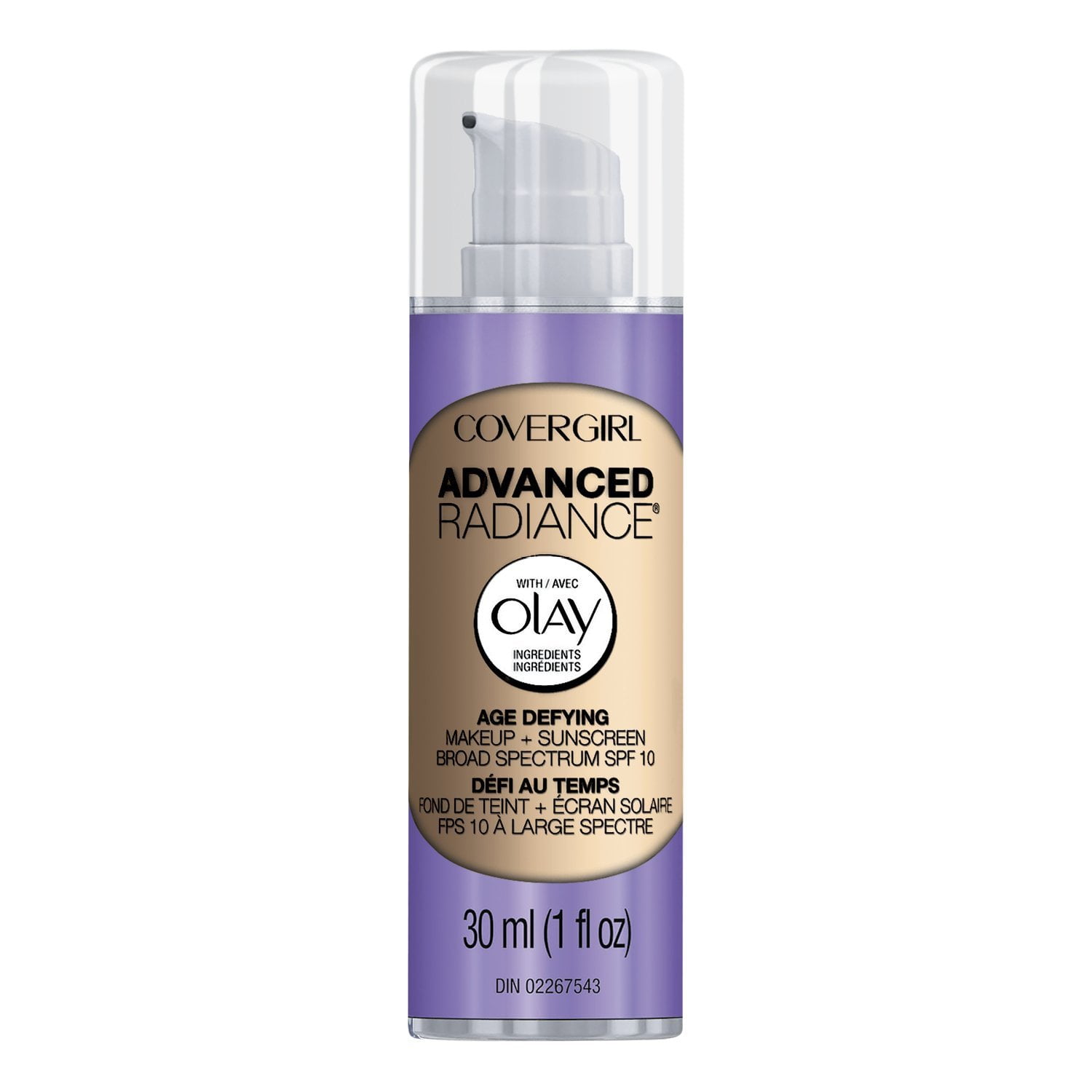 COVERGIRL Advanced Radiance Age Defying Foundation Makeup Medium Light, 1 oz (packaging ma - Image 2