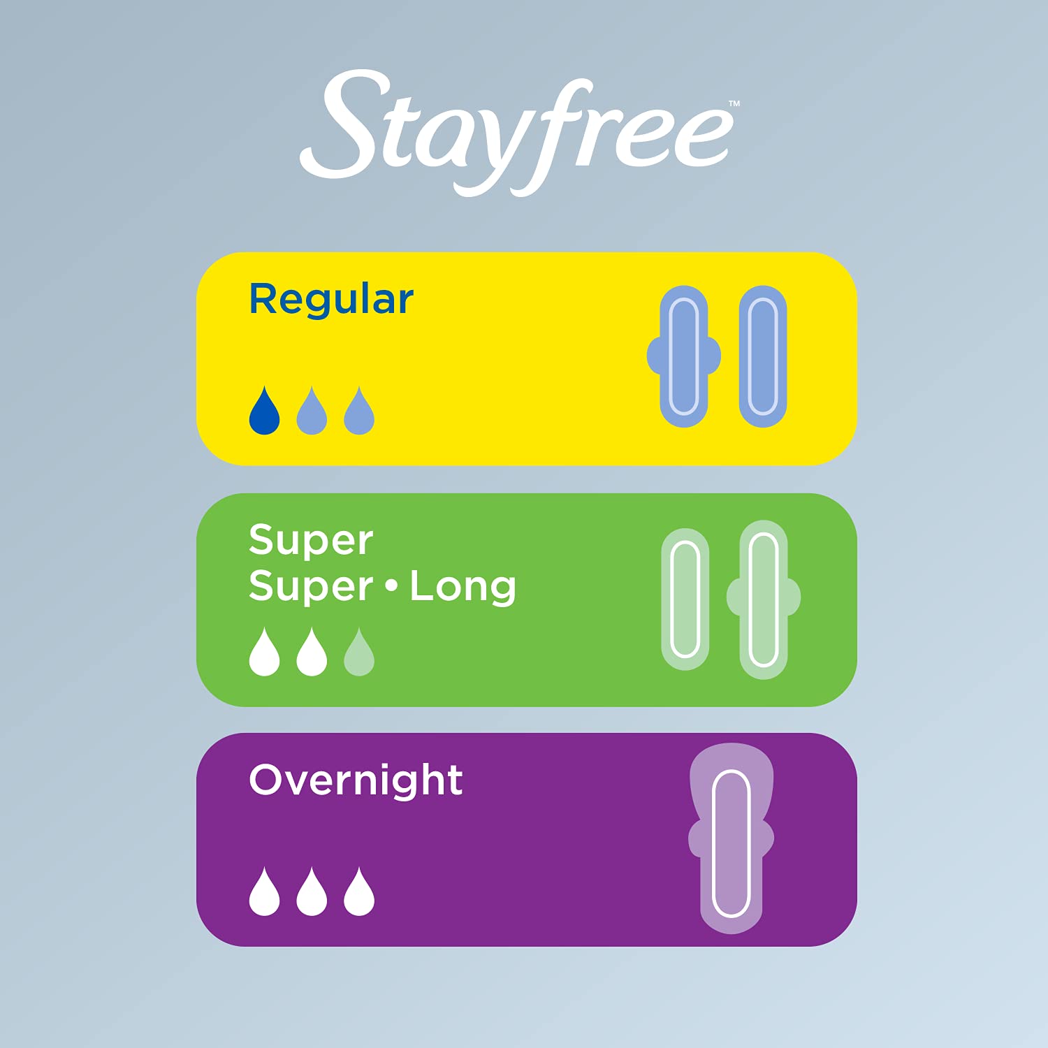 Stayfree Reg Maxi Pad c Size, 24 Count (Pack of 1), Regular - Image 4