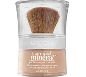 L’Oreal Paris True Match Mineral Loose Powder Foundation, Soft Ivory, 0.35oz