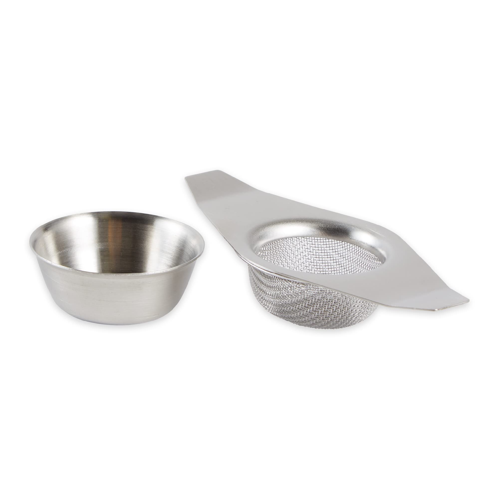 RSVP International Tea Strainer Collection, Strainer & Drip Cup - Image 2