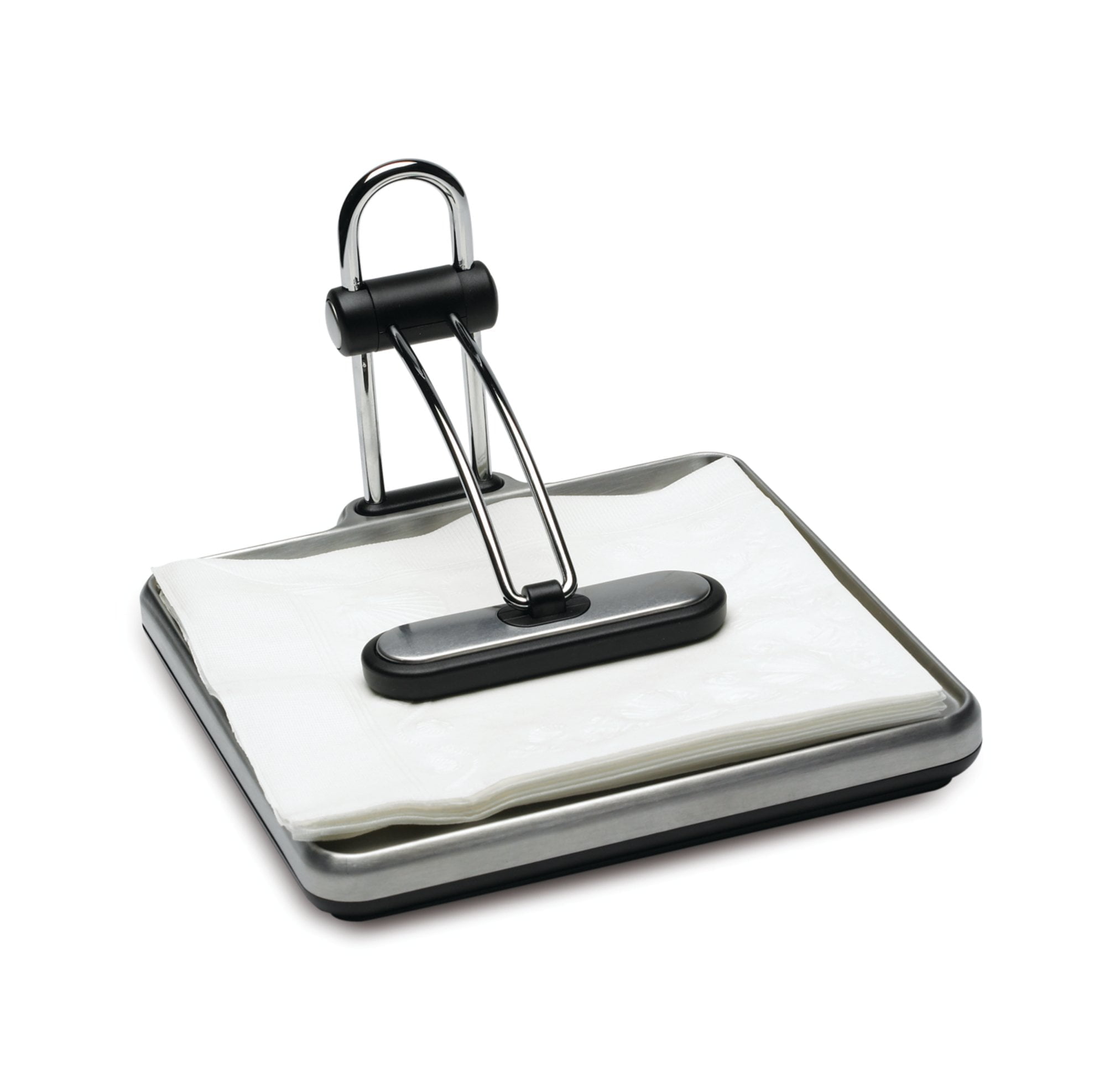 simplehuman Quick Grip Napkin Holder, Stainless Steel, Brushed - Image 2