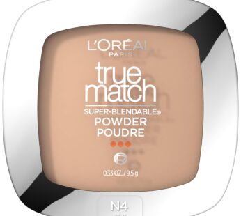 L’Oreal Paris True Match Super Blendable Oil Free Foundation Powder, N4 Light Medium, 0.33