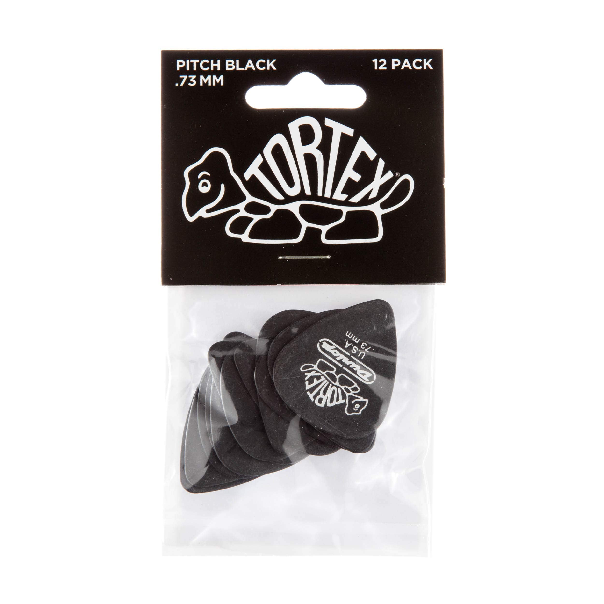 Jim Dunlop Pitch Black, .73mm, 12/Player's Pack - Image 2