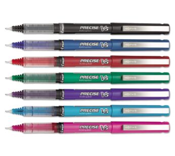 Pilot, Precise V5, Capped Liquid Ink Rolling Ball Pens, Extra Fine Point 0.5 mm, Assorted
