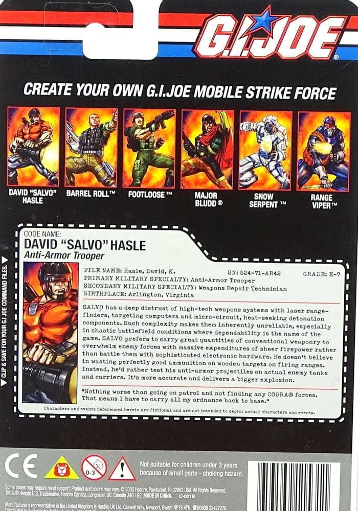 GI Joe 3.75 Single Figure Salvo - Image 2