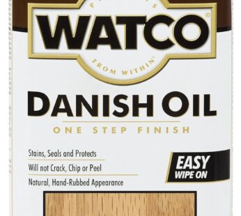 Watco A65741 Danish Oil Wood Finish, Quart, Natural