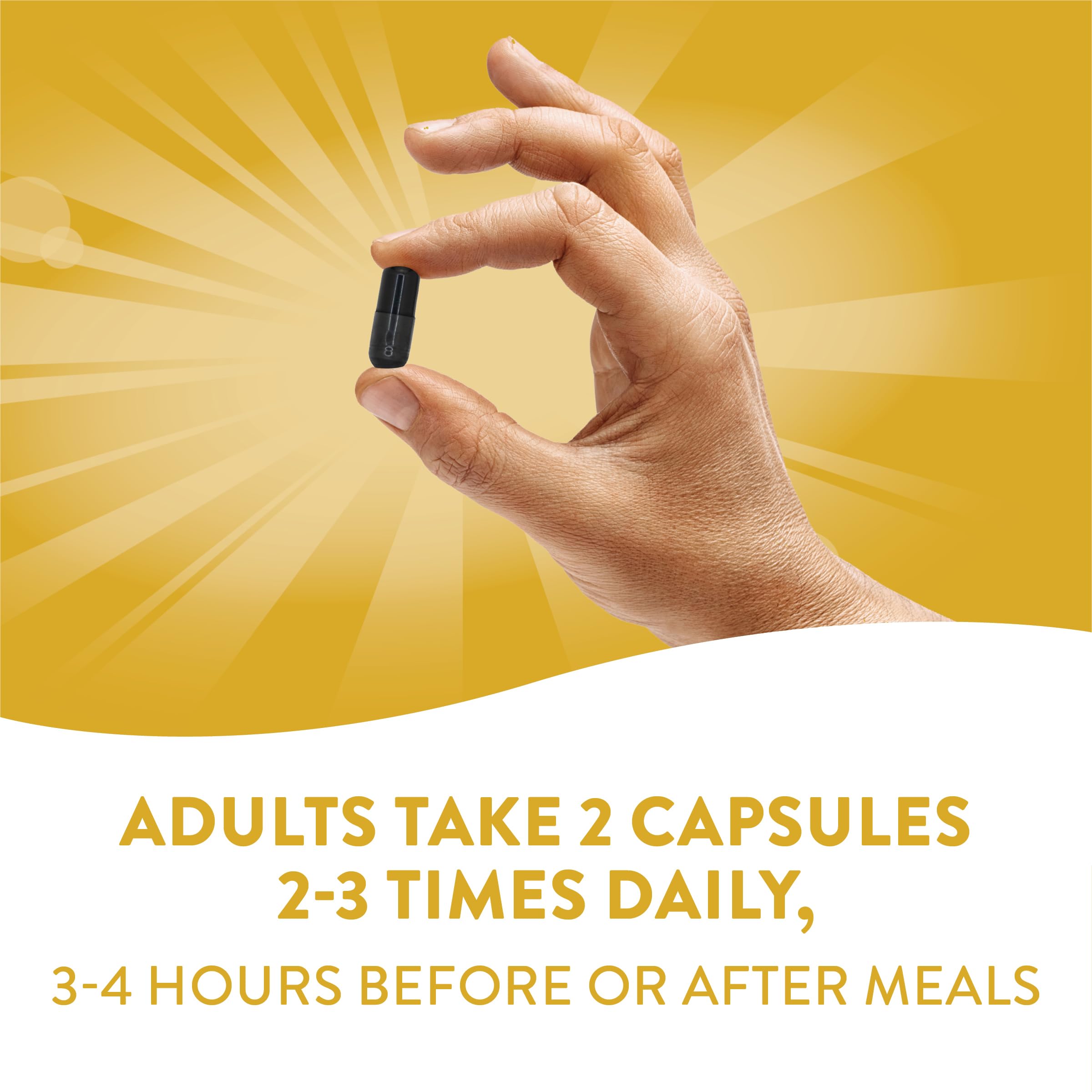 Nature's Way Activated Charcoal Supplement Gluten-Free 100 Capsules - Image 4