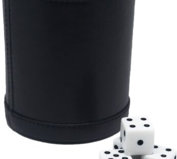Fat Cat Felt Lined Dice Cup with 5 Dice