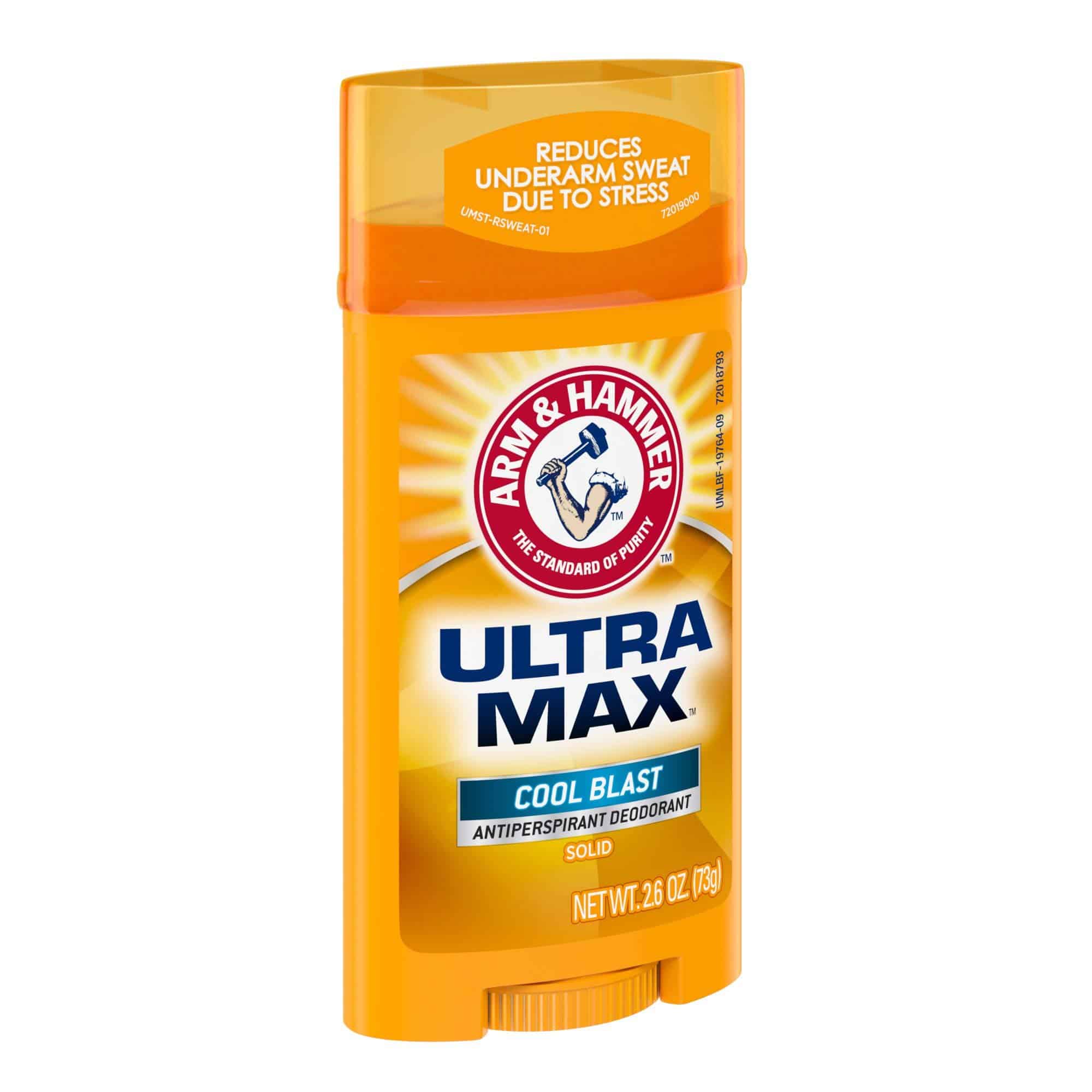 Arm & Hammer Ultra MAX Deodorant- Cool Blast- Solid - 2.6oz- Made with Natural Deodorizers - Image 7
