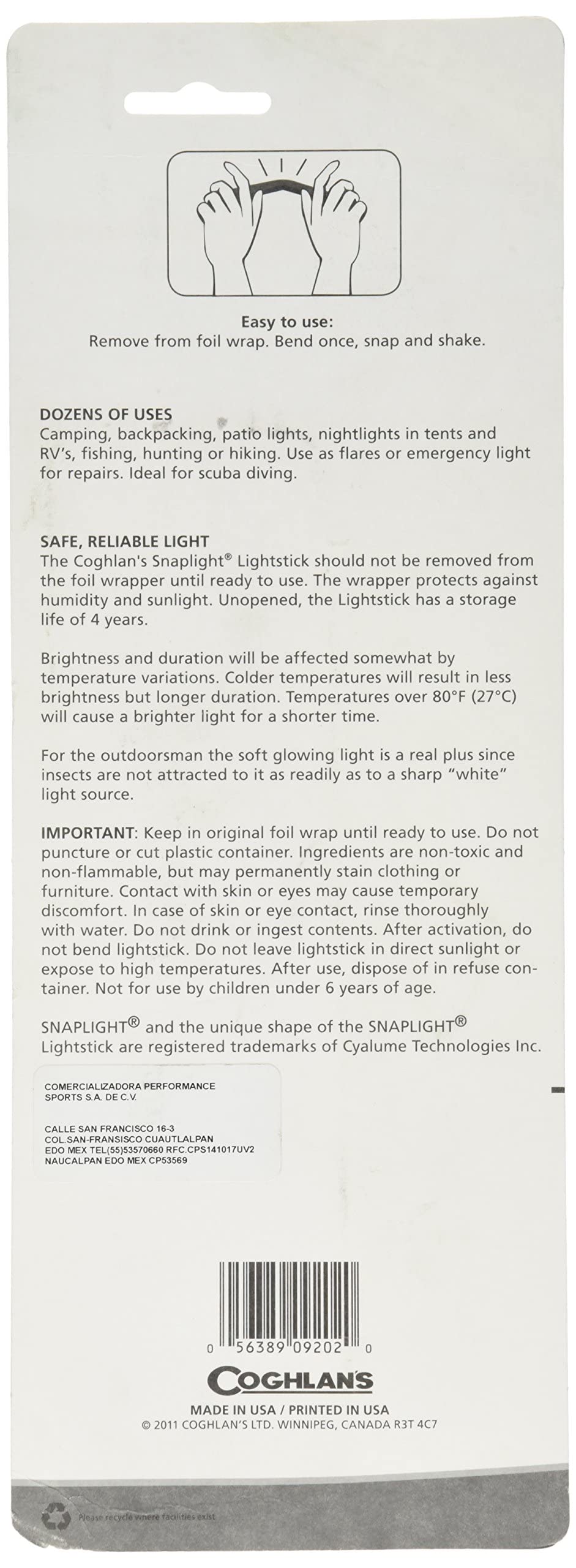 Coghlan's Lightsticks, Green, 2-Pack - Image 2