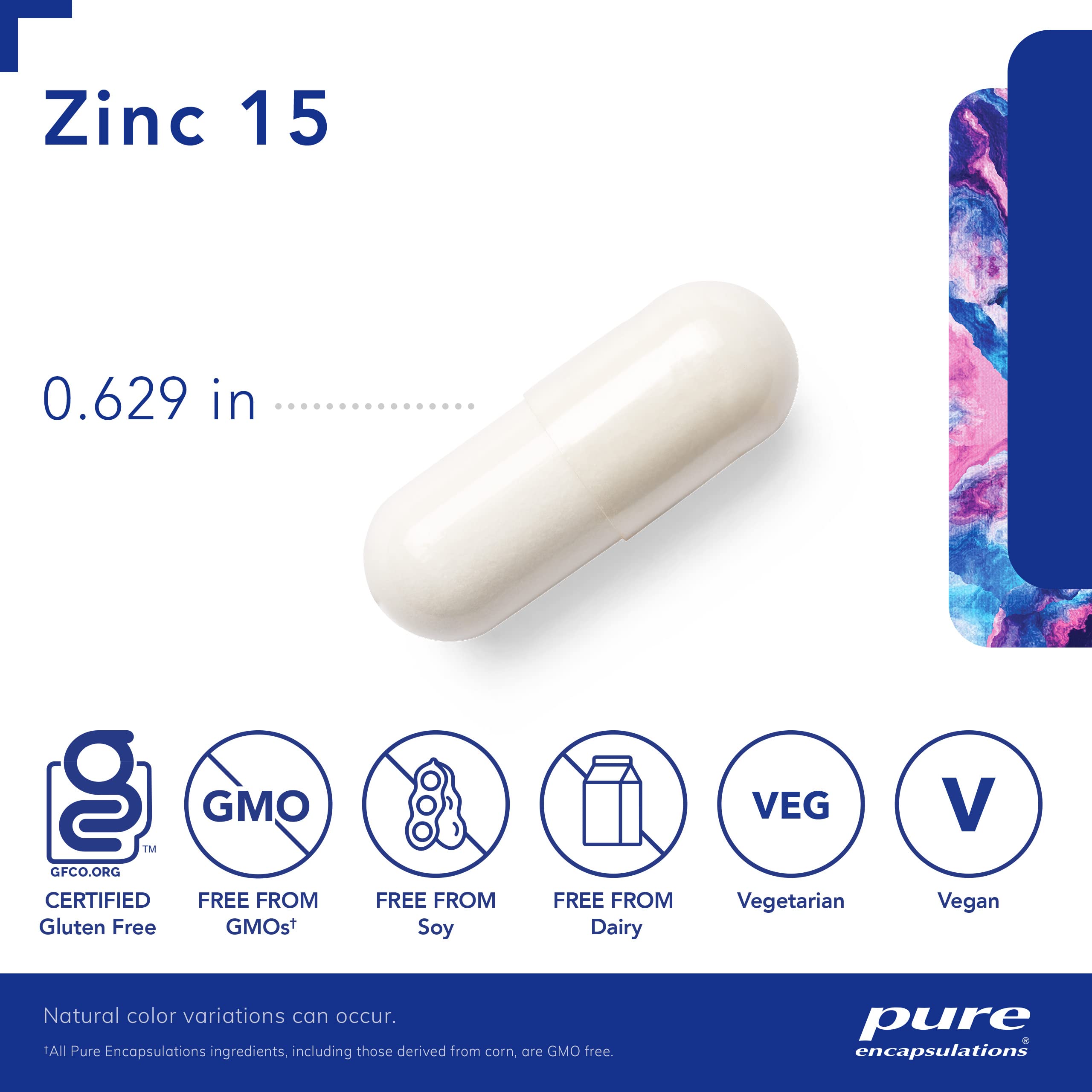 Pure Encapsulations Zinc 15 mg - Zinc Picolinate Supplement for Immune System Support, Gro - Image 3