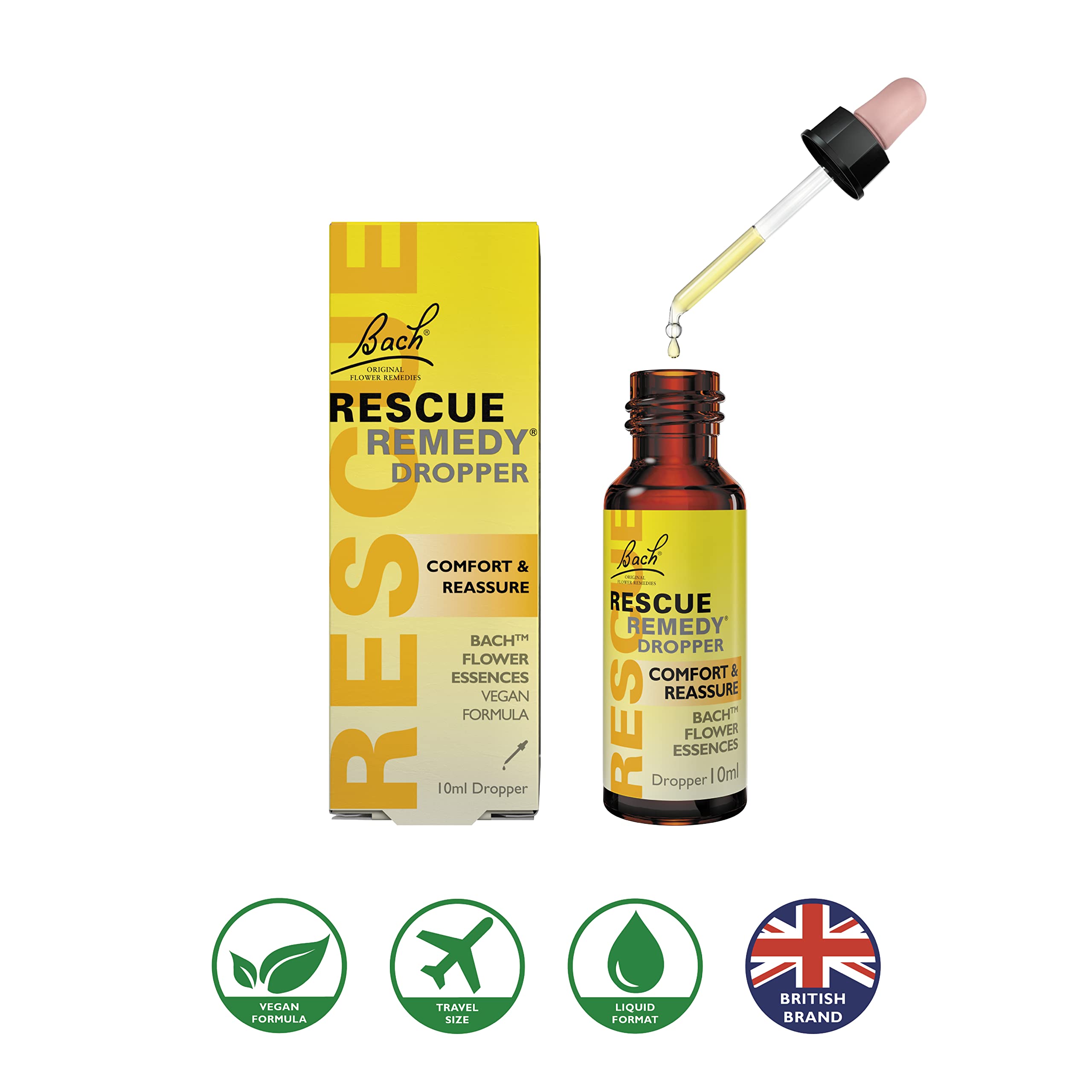 Rescue Remedy Dropper, 10mL - Natural Homeopathic Stress Relief - Image 4