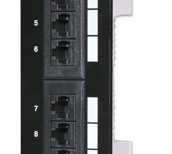 Intellinet 12 Port Cat6 Network Patch Panel Wall-Mount with 89D Bracket ? Installer Grade