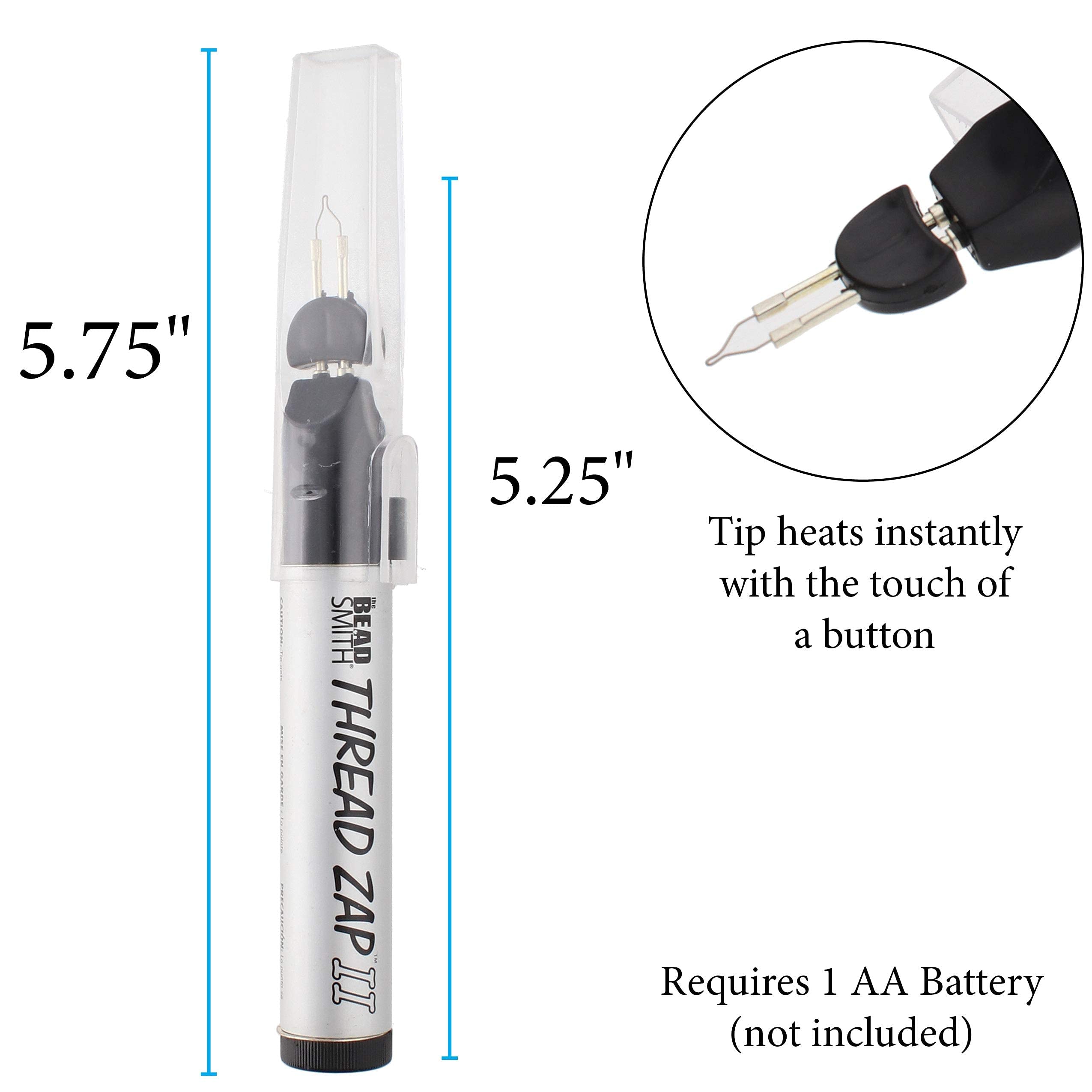 The Beadsmith Thread Zap, Thread Burner, 5.25 inches, Push Button, Battery Operated (1xAA) - Image 5
